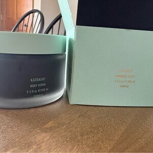KATRAFAY Mint Green & Frosted Black Body Scrub - Exfoliating Bath Treatment